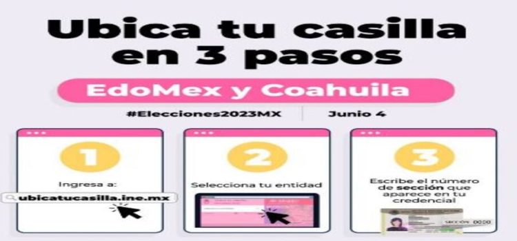 Sistema “Ubica tu casilla Elecciones 2023” ya disponible para la ciudadanía de Coahuila