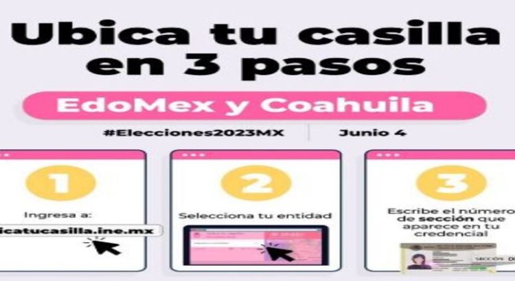 Sistema “Ubica tu casilla Elecciones 2023” ya disponible para la ciudadanía de Coahuila