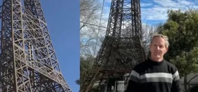 Construye una réplica de la Torre Eiffel