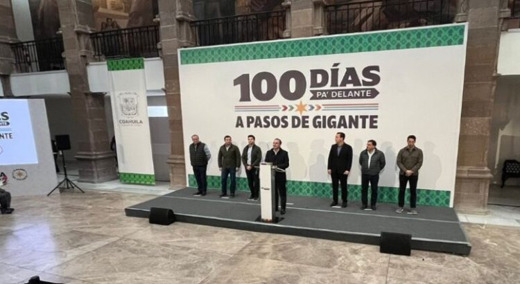 Presenta el programa de inversión de 100 días para Coahuila