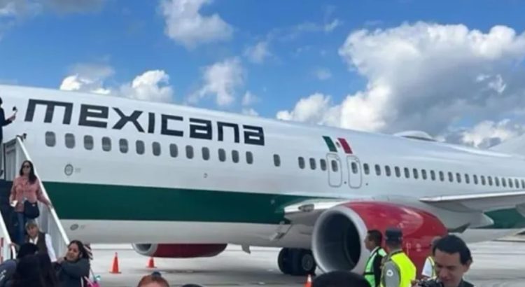 Aterriza avión de Mexicana en Tulum