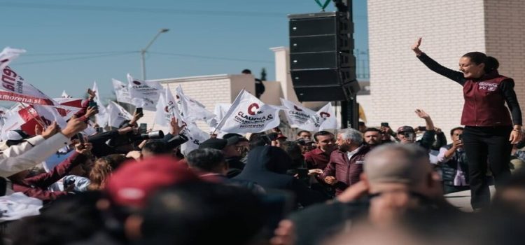 Sheinbaum con el pueblo de Coahuila