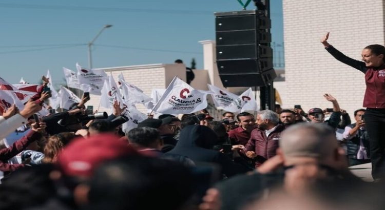 Sheinbaum con el pueblo de Coahuila