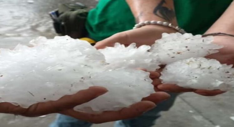 Fuerte granizada a la Región Carbonífera de Coahuila