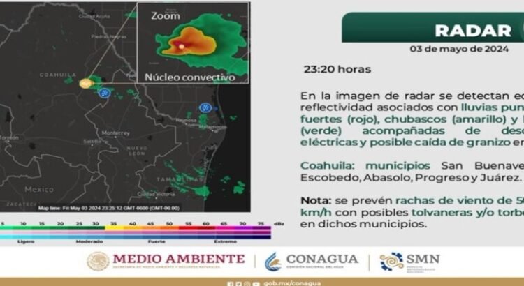 Un tornado al norte de Coahuila derriba postes y algunas zonas las deja sin luz
