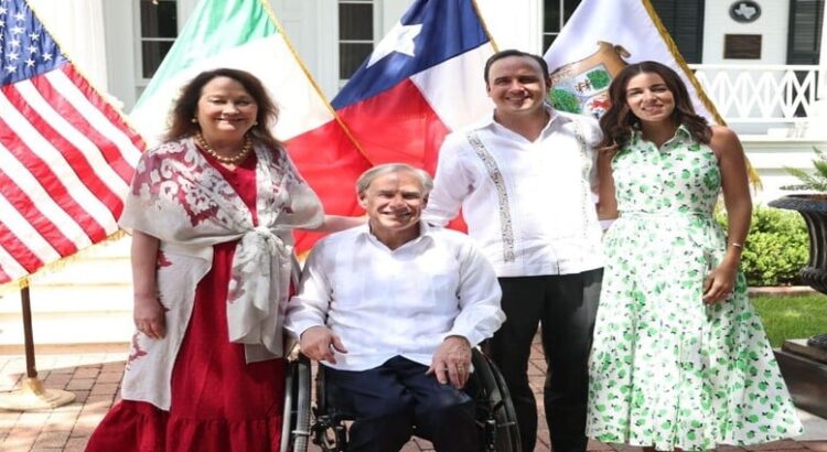 Manolo Jiménez gobernador de Coahuila inicia gira por EU y se reúne con el gobernador de Texas