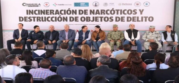 Son incendiados 400 kilos de ‘cristal’ que fueron decomiso histórico en Coahuila