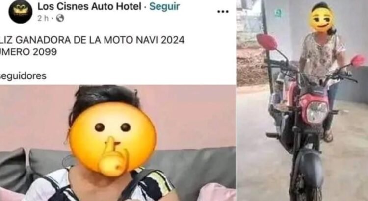 ¿Mala o buena suerte?: damita no pudo explicar cómo ganó rifa para clientes de un autohotel