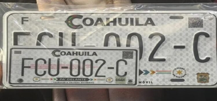 Las nuevas placas para el estado de Coahuila para este 2025