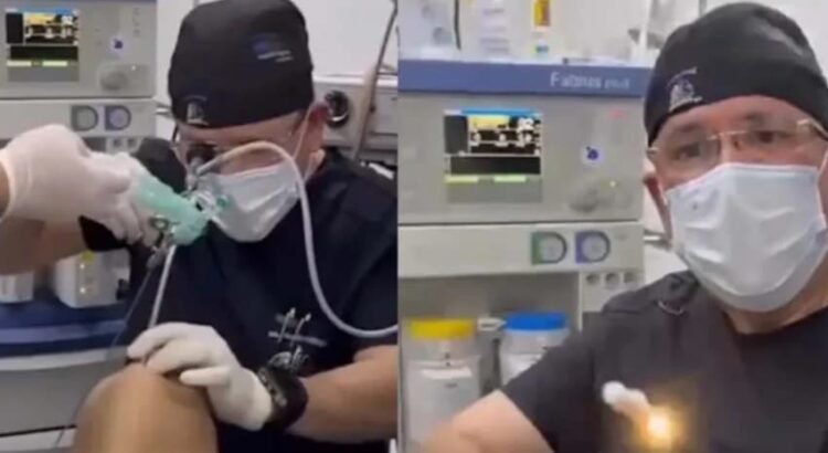 Acabó en urgencias por tragarse el monito de la rosca