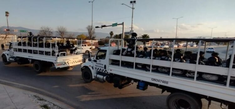 Un total de mil 800 elementos estatales y federales en la frontera del estado de Coahuila con Texas