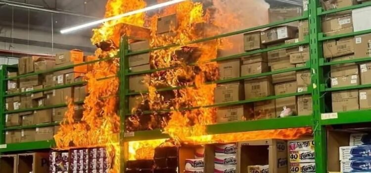 Un gran incendio consume una Bodega Aurrera en la Frontera de Coahuila