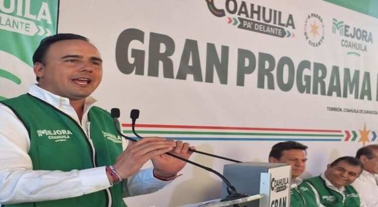 El gobernador Manolo Jiménez menciona que hay inversiones grandes de empresas americanas en Coahuila