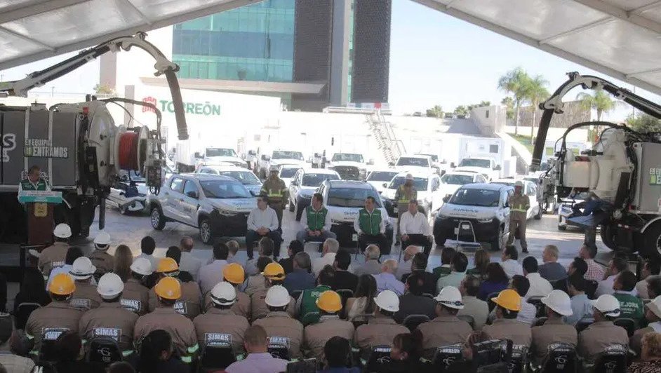 Invierten 62 millones de pesos en vehículos para SIMAS Torreón